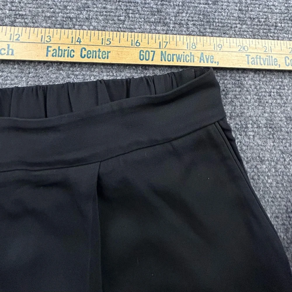 Boden Black Pleated Front Pull On Trouser Pants Womens 16/18 R Black